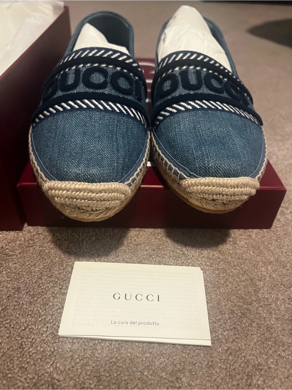 Gucci Ines Espadrille Flat